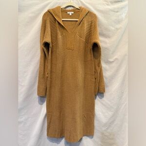 NWOT - Skinnygirl V-Neck Cable Knit Hooded Belted Sweater Dress